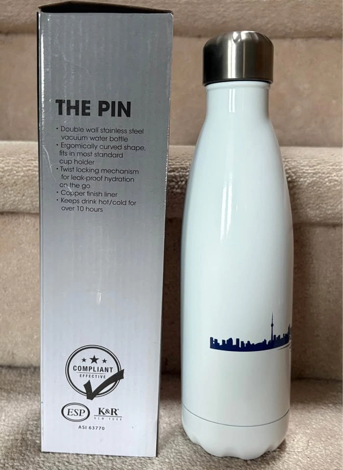 The PIN Double Wall S/S Vacuum Water Bottle 17oz 500ml - BNIB - photo 2