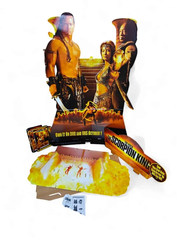 Vintage Rare 2002 Scorpion King Video Store Standee