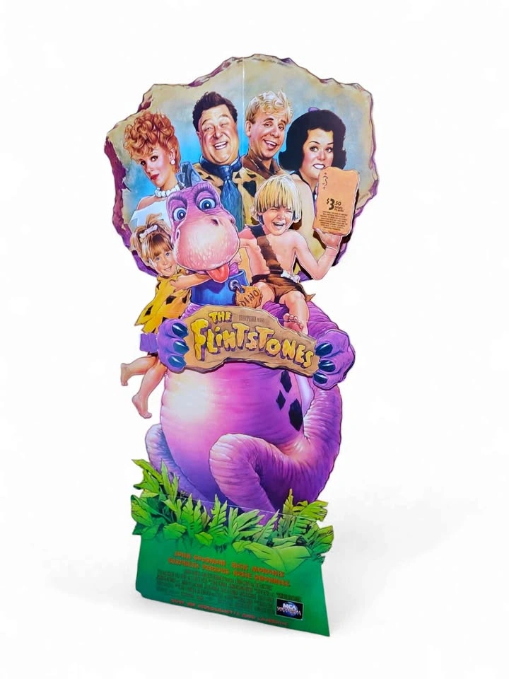 Vintage Rare 1994 Flintstone Movie Video Store Standee