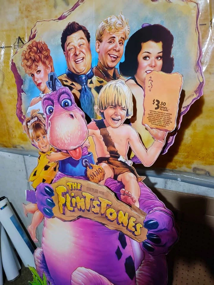 Vintage Rare 1994 Flintstone Movie Video Store Standee - photo 2