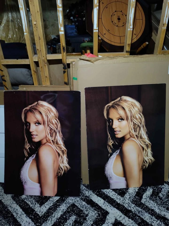 2004 Curious Britney Spears Perfume Cardboard Cutout - photo 4