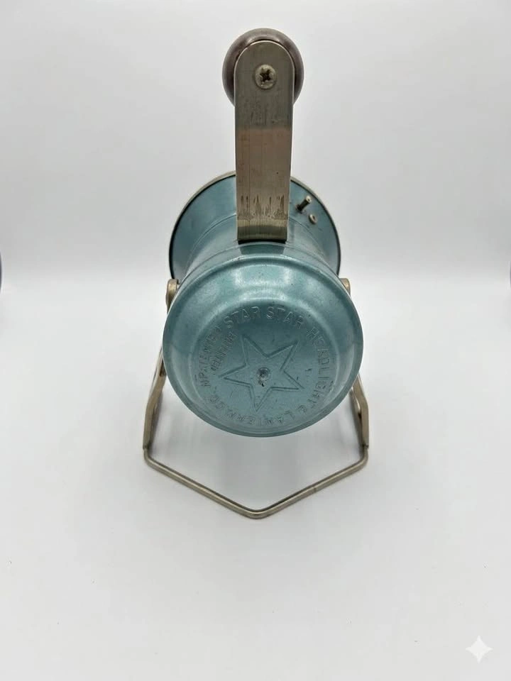 Star Headlight & Lantern Co. Blue Electric Railroad Lantern - Wo - photo 4
