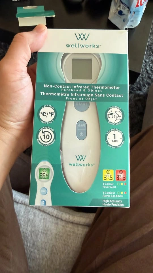 Wellworks Non-Contact Forehead & Object Thermometer - photo 3