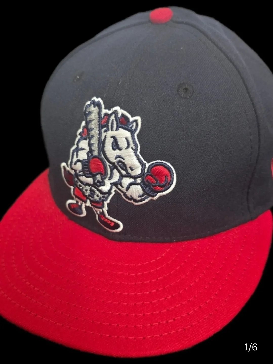 Binghamton Rumble Ponies New Era 59FIFTY Fitted Hat 7 3/8 Black - photo 2
