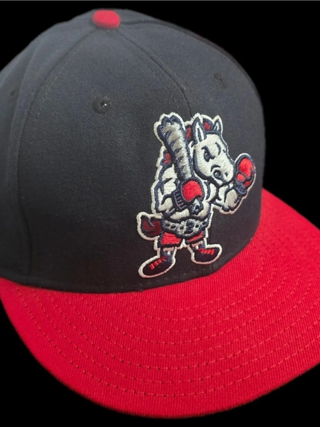 Binghamton Rumble Ponies New Era 59FIFTY Fitted Hat 7 3/8 Black - photo 3