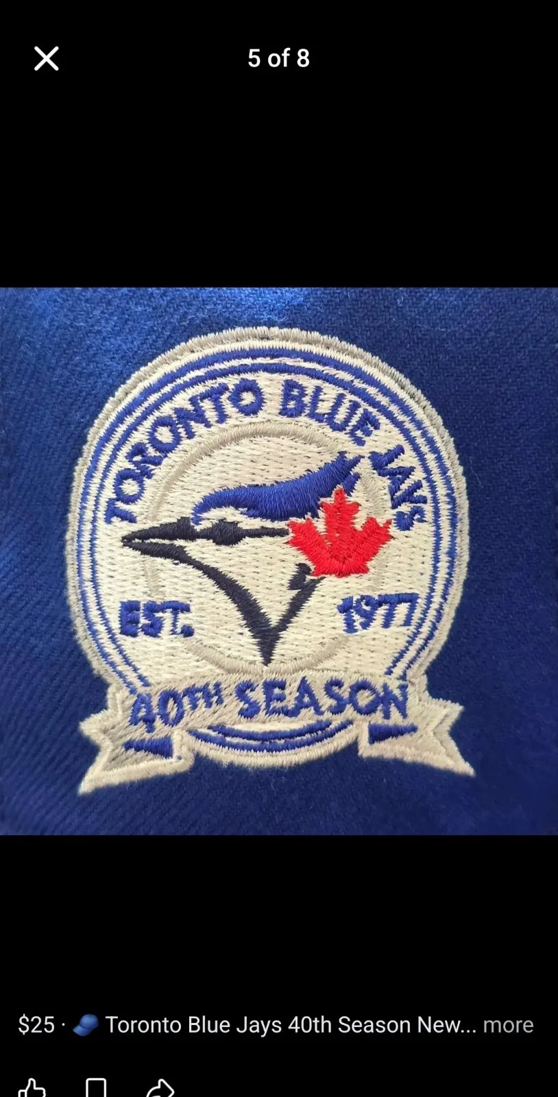 Toronto Blue Jays 40th Anniversary Patch Hat - photo 5