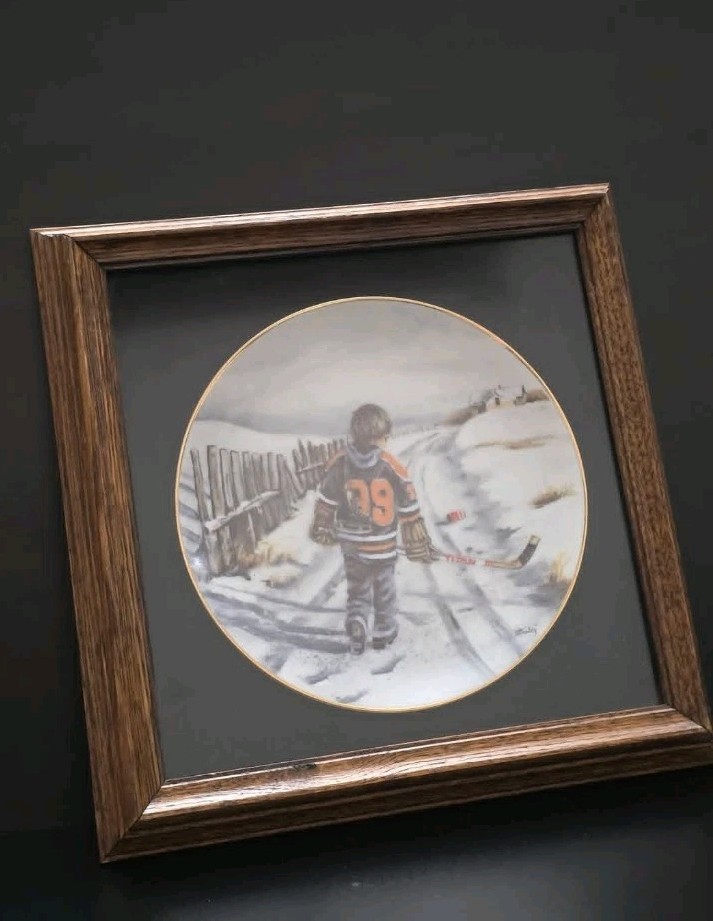 The Canadian Dream Plate ‘Going To The Rink’ By Joan Healy 1983