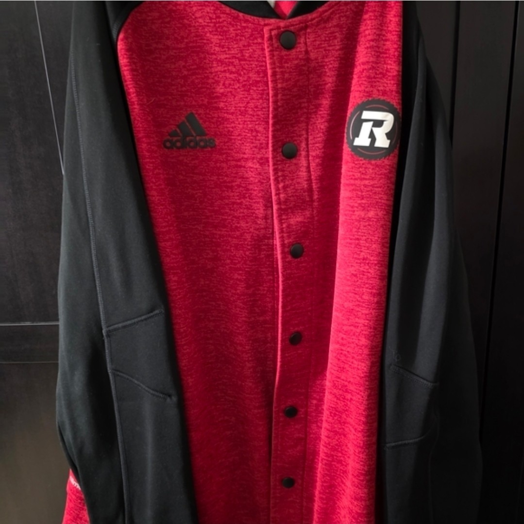 OTTAWA REDBLACKS BUTTON UP VARSITY SWEATER JACKET
