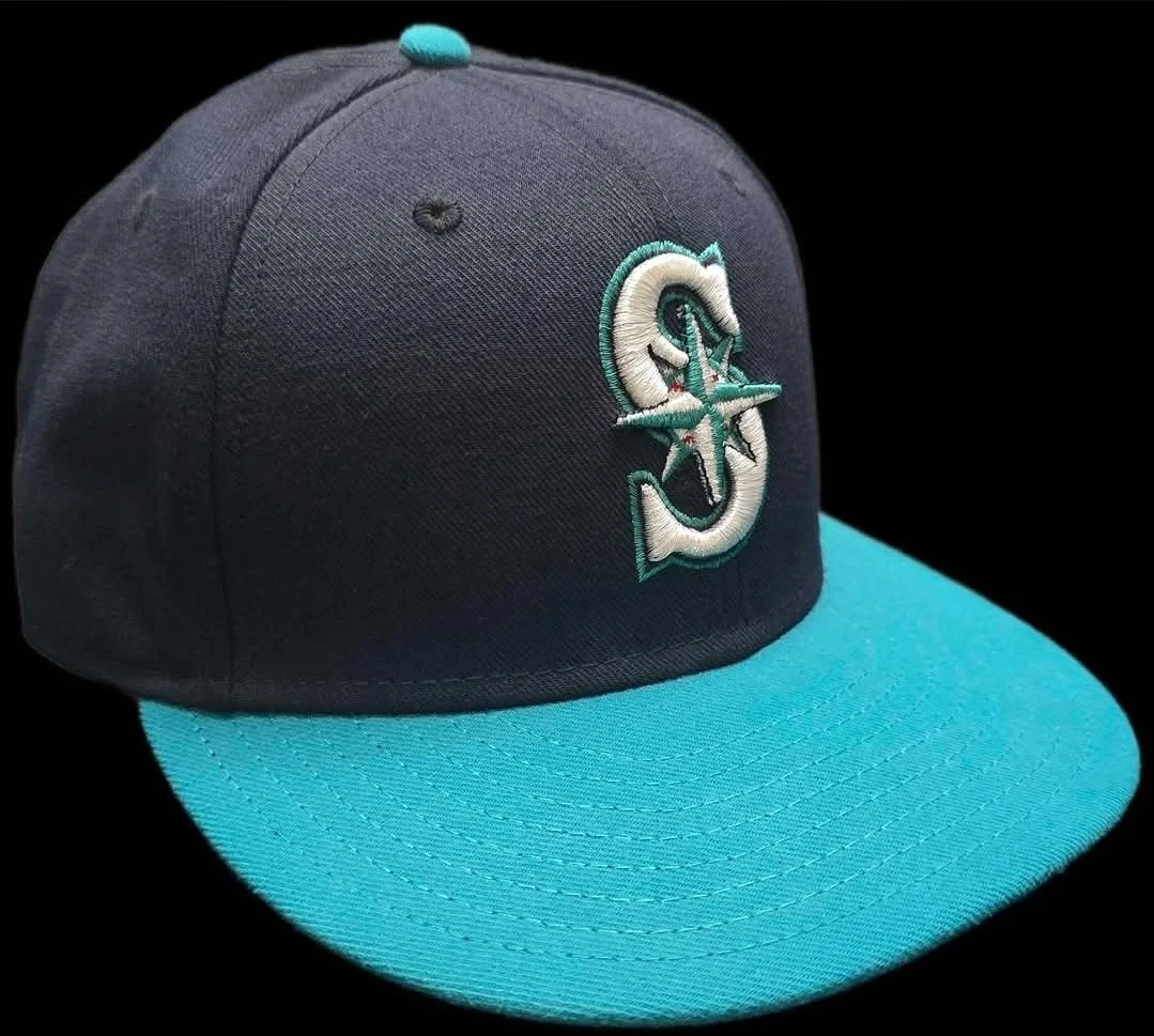 Seattle Mariners New Era Fitted Hat 7 Navy Teal 59FIFTY MLB - photo 2