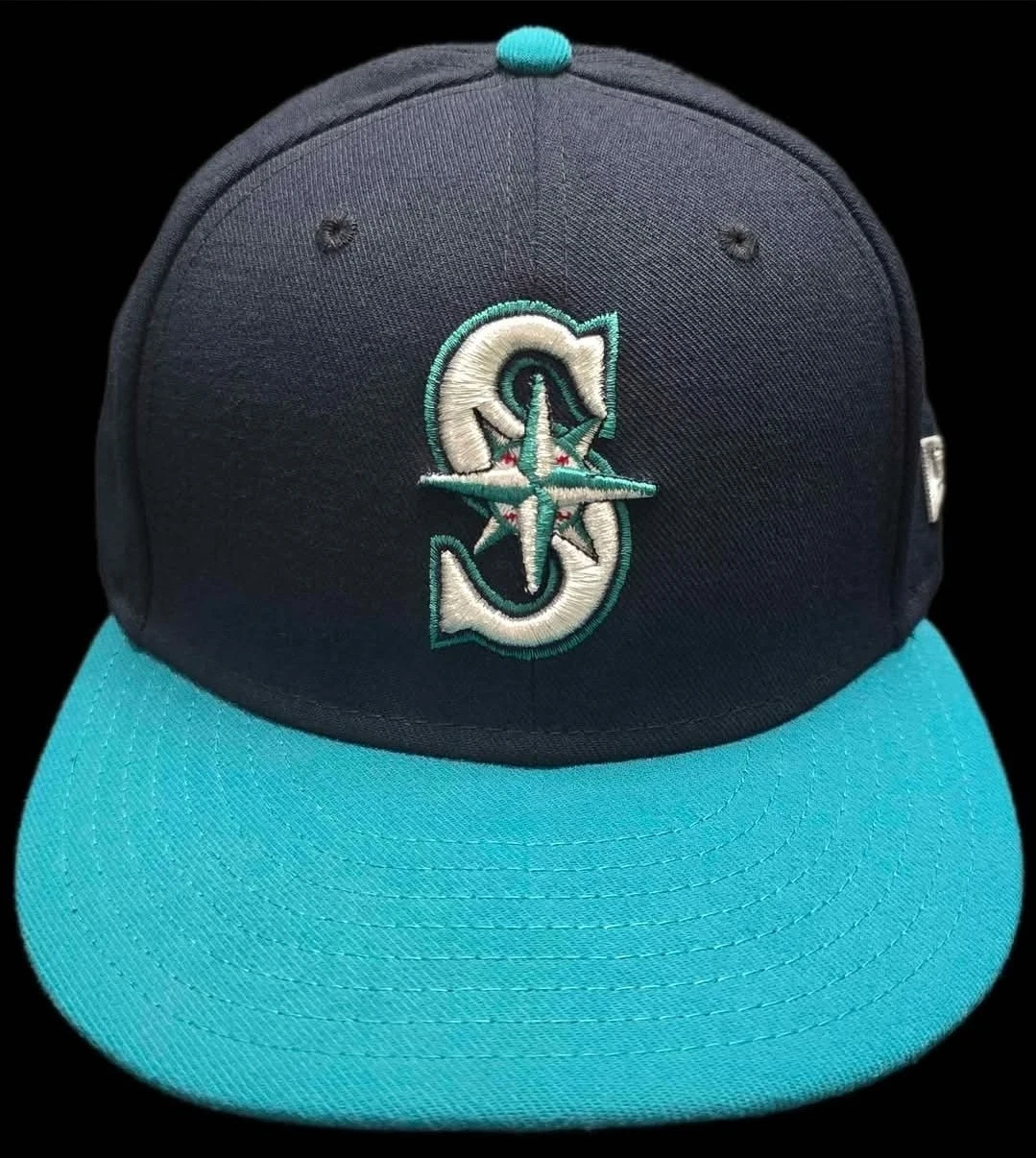 Seattle Mariners New Era Fitted Hat 7 Navy Teal 59FIFTY MLB - photo 3