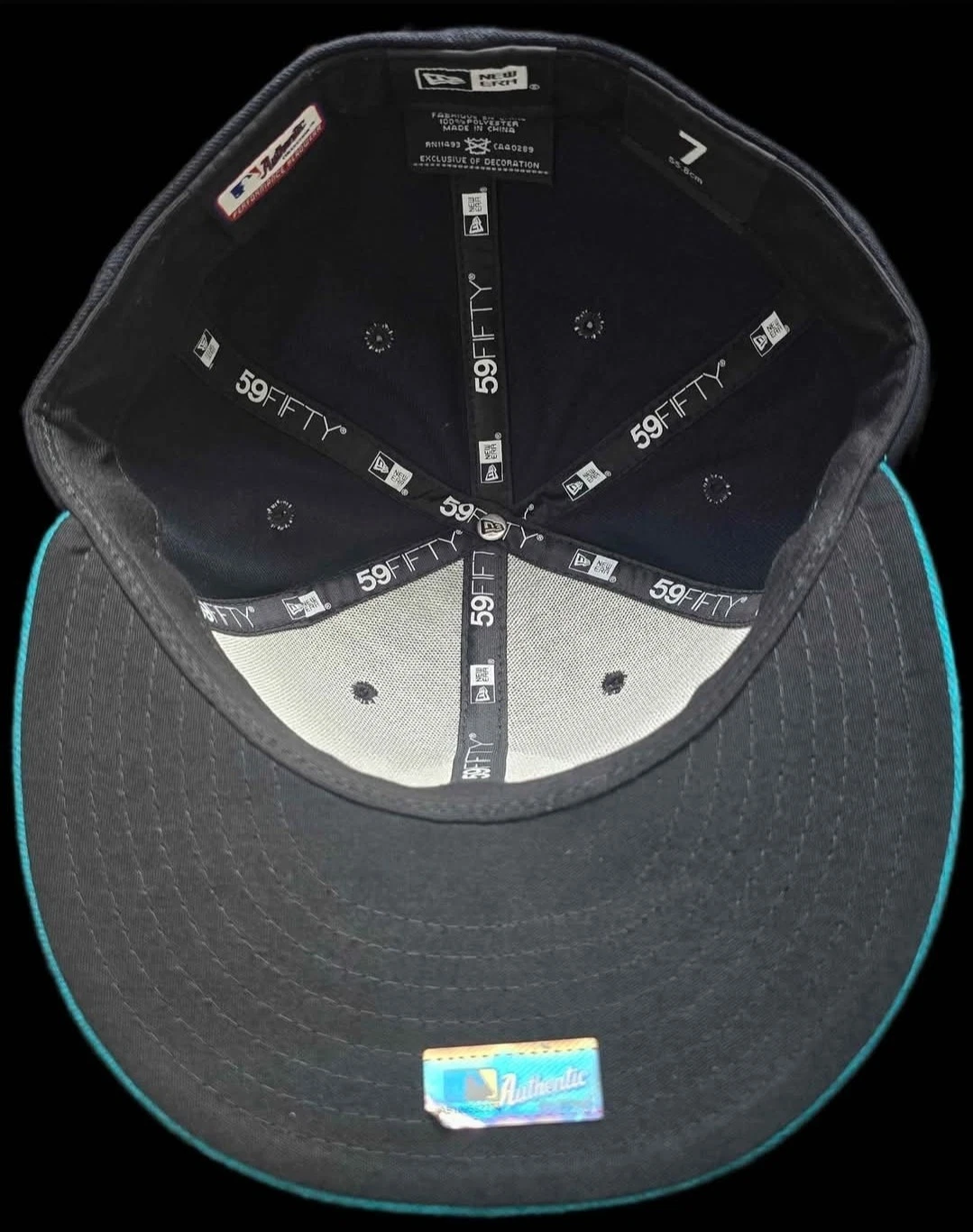 Seattle Mariners New Era Fitted Hat 7 Navy Teal 59FIFTY MLB - photo 5