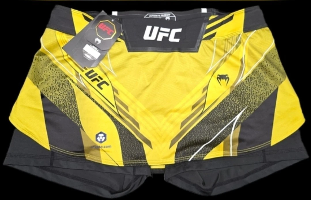 UFC Venum Skort XL Yellow Black Fight Training Athletic Skirt Sh