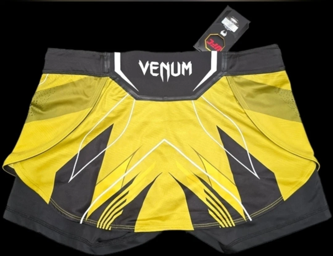 UFC Venum Skort XL Yellow Black Fight Training Athletic Skirt Sh - photo 2