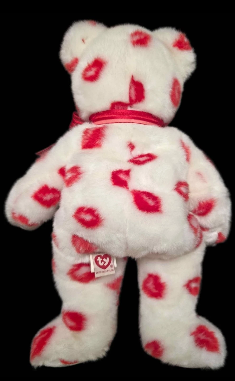 1999 Ty Beanie Buddy Smooch the Kisses Bear 14" Large Plush WTAG - photo 2