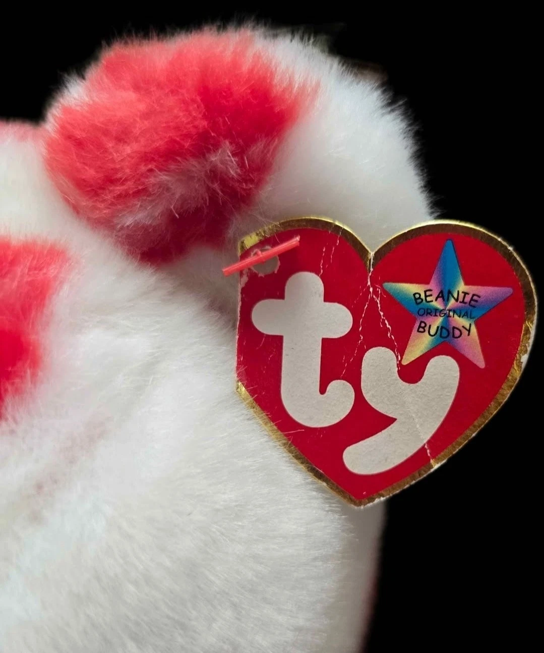 1999 Ty Beanie Buddy Smooch the Kisses Bear 14" Large Plush WTAG - photo 3