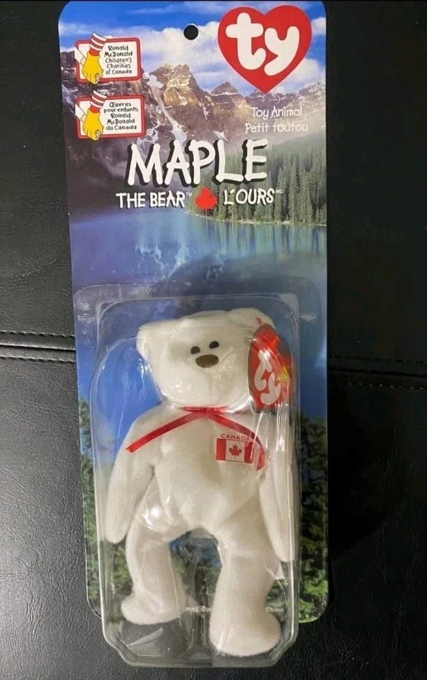 TY Maple the Bear Beanie Baby 1999 McDonald’s Canada Ronald McDo