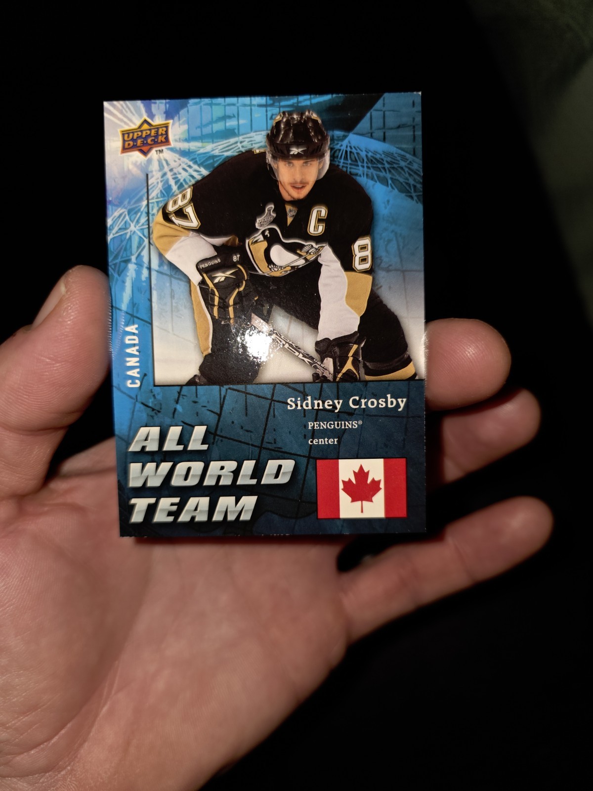 Sidney Crosby Team Canada 2009-10 Upper Deck Hockey Card