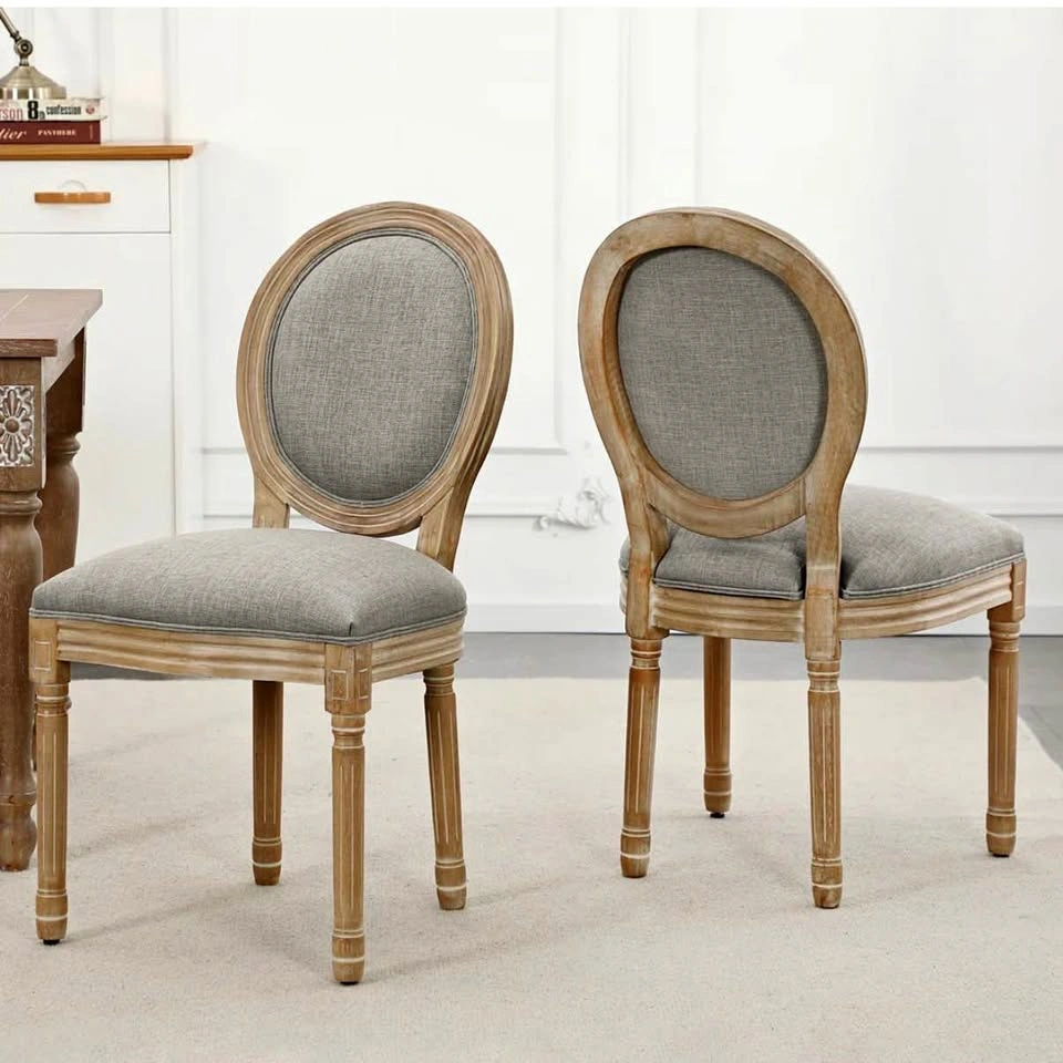 (2) King Louise style backed dining chairs brand new