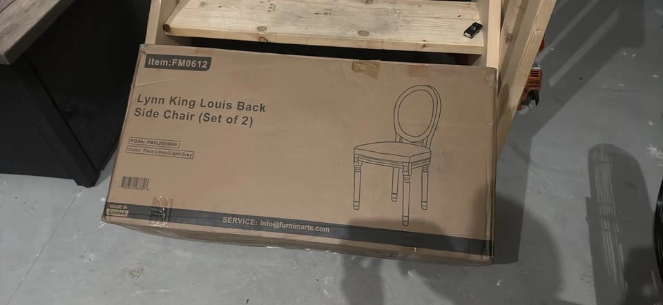 (2) King Louise style backed dining chairs brand new - photo 4