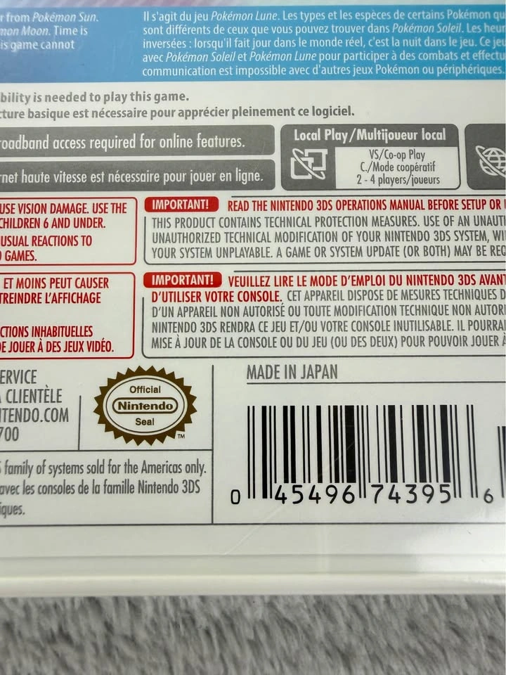 Pokemon Ultra Moon Nintendo 3DS Brand New & Factory Sealed! - photo 4