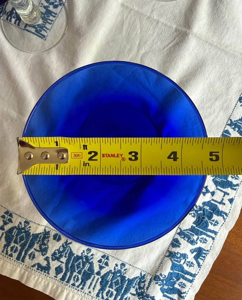 Vtg. Martini Glasses Cobalt S/8 - photo 3