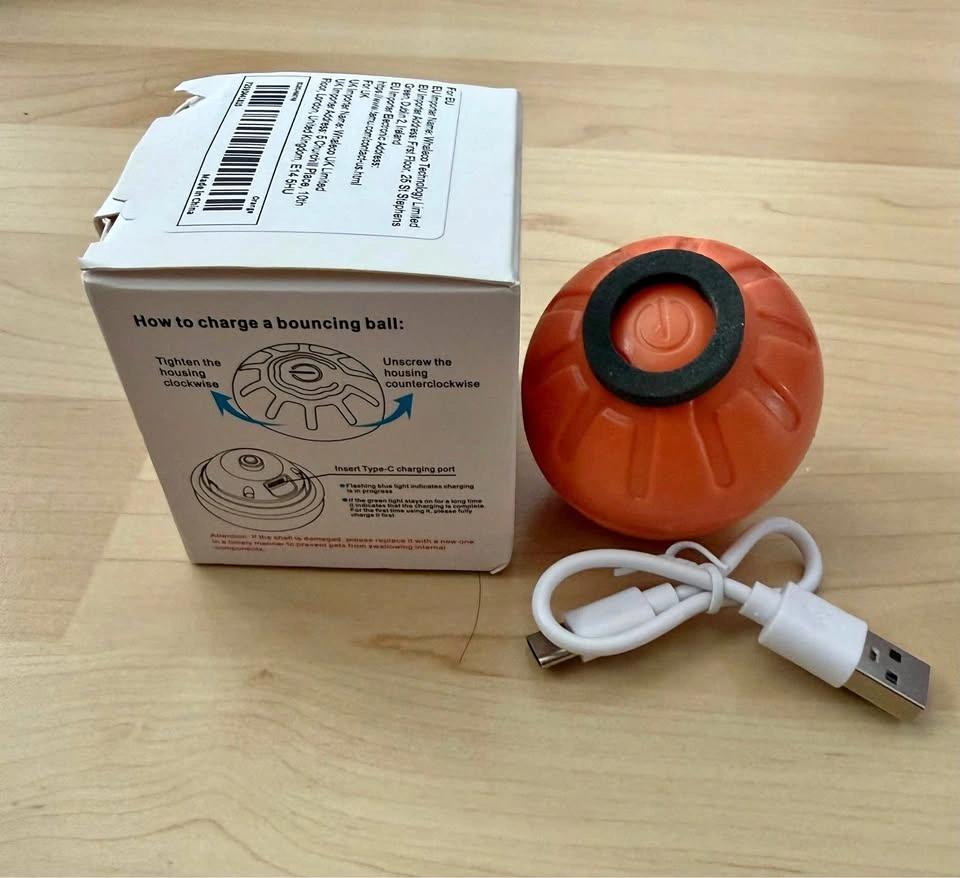 Brand New Rechargeable Bouncing Ball – Interactive Dog Toy (Oran