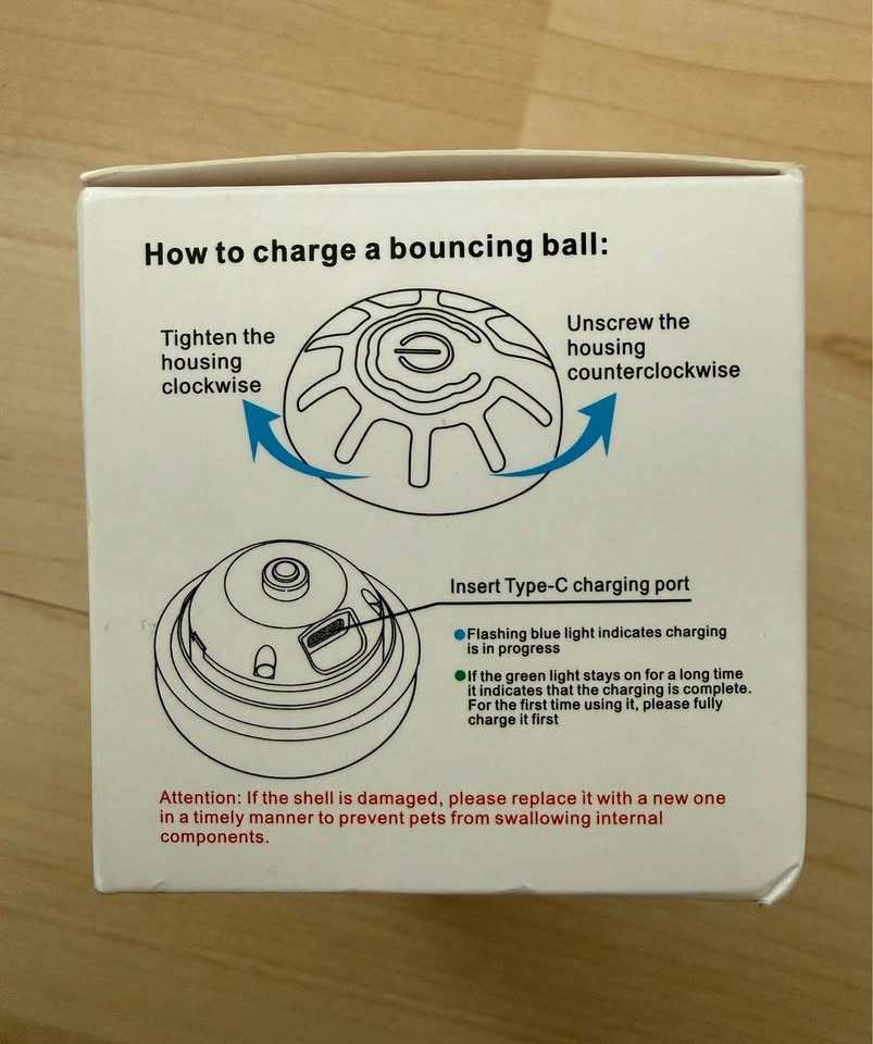 Brand New Rechargeable Bouncing Ball – Interactive Dog Toy (Oran - photo 5