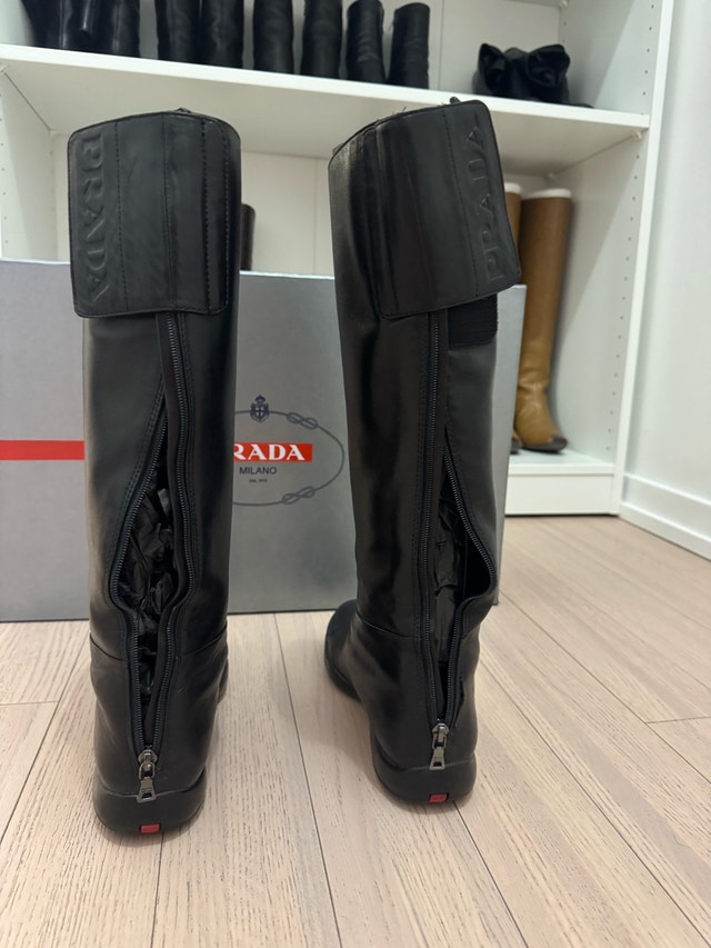 PRADA Napa Sport Logo Boot US 6.5 = EU 37 - Used - photo 4
