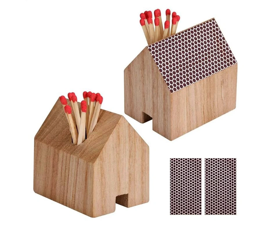 Brand New Wooden House Match Holder – Cute & Practical