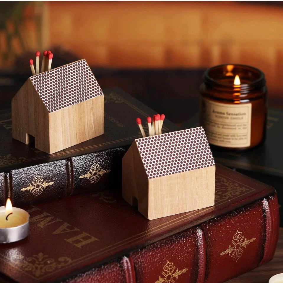 Brand New Wooden House Match Holder – Cute & Practical - photo 2