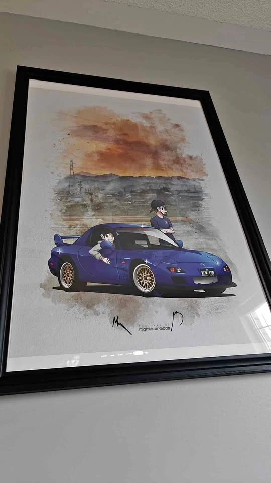 Mighty Car Mods FD RX-7 Signed Poster