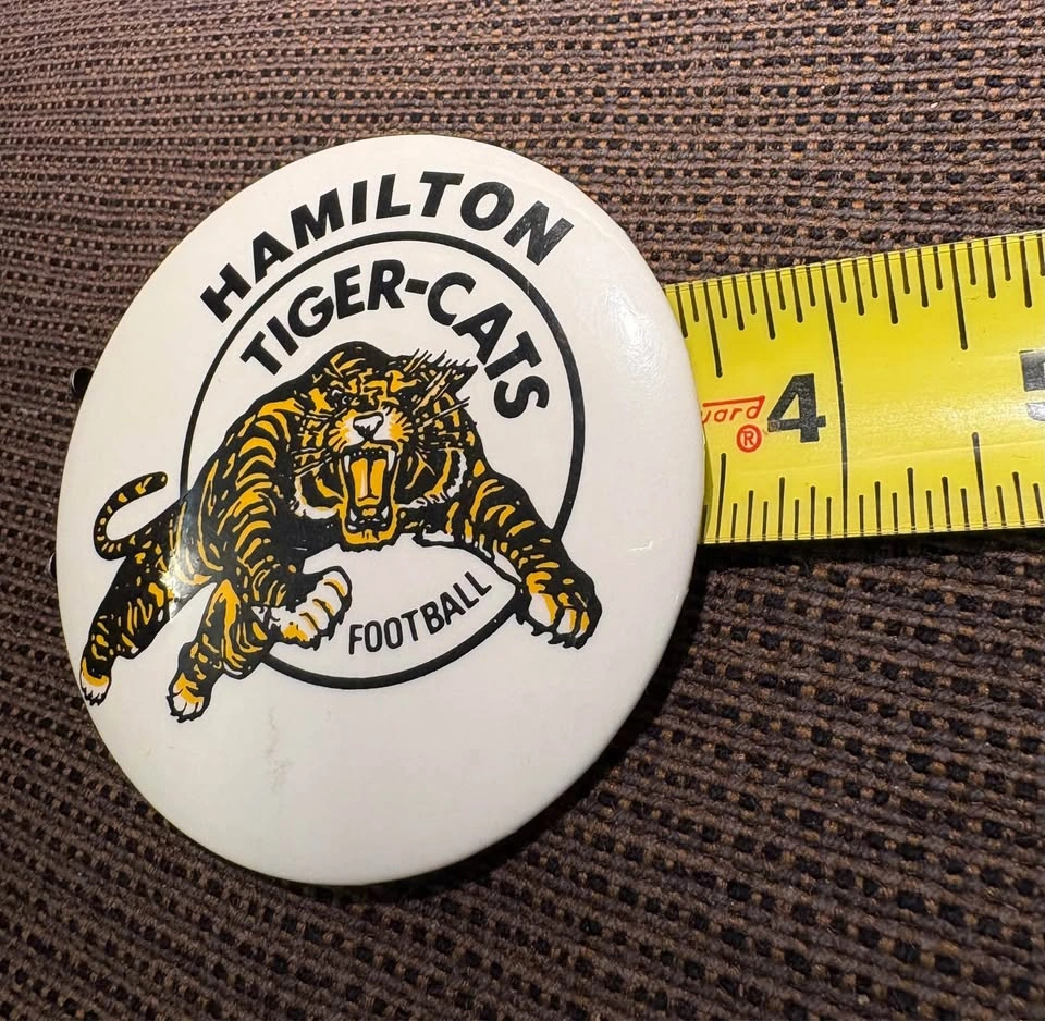 Rare 1970s Pinback Button - Hamilton Tiger-Cats Football - photo 3