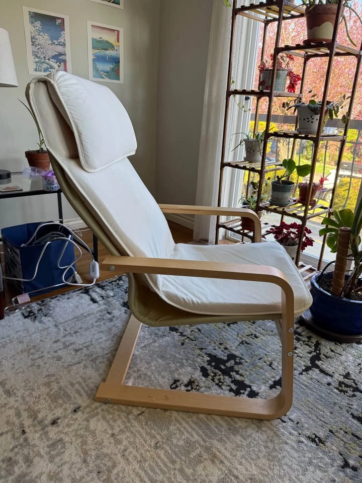 IKEA POÄNG Armchair with cushion - photo 2