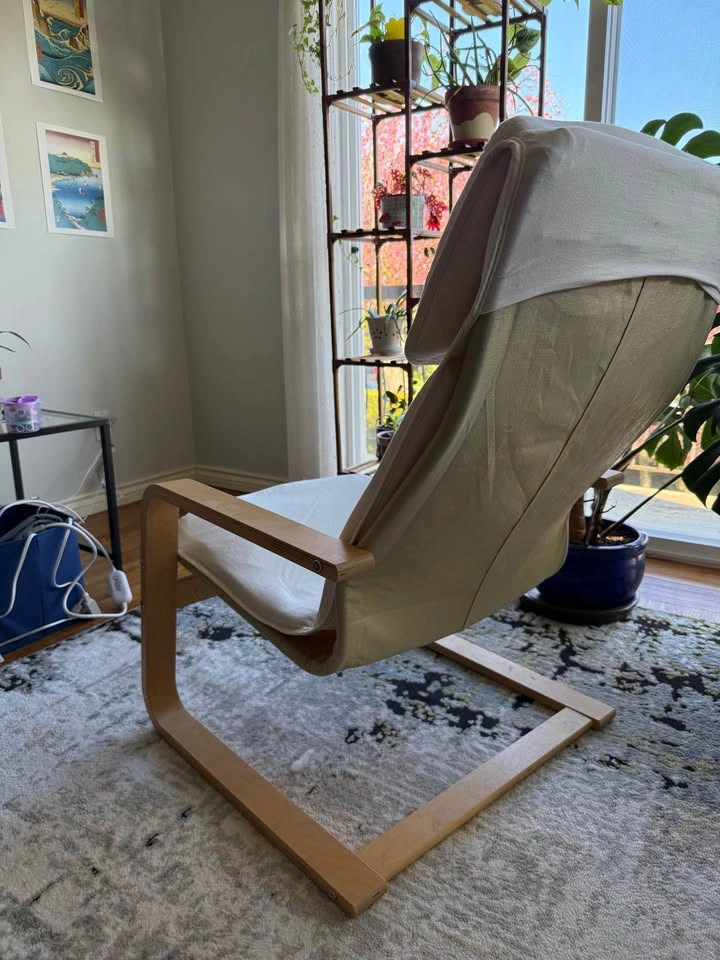 IKEA POÄNG Armchair with cushion - photo 3