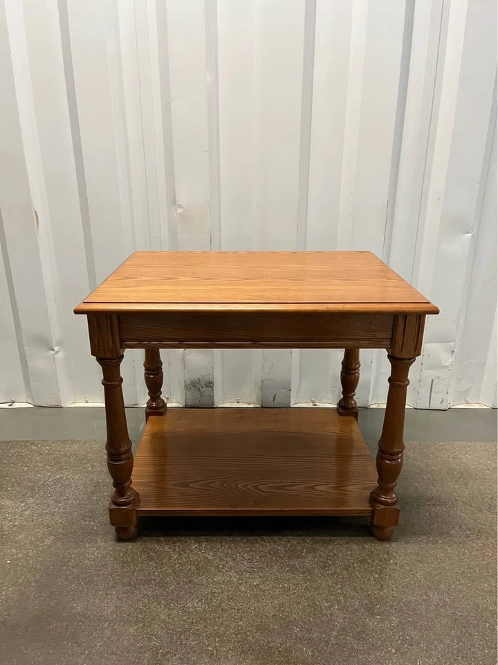Wood End Table - photo 2
