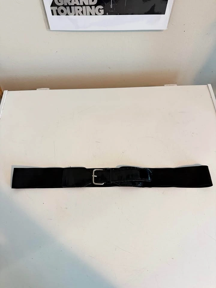 Women's Black Stretch Elastic Waist Belt Plus Size - photo 2