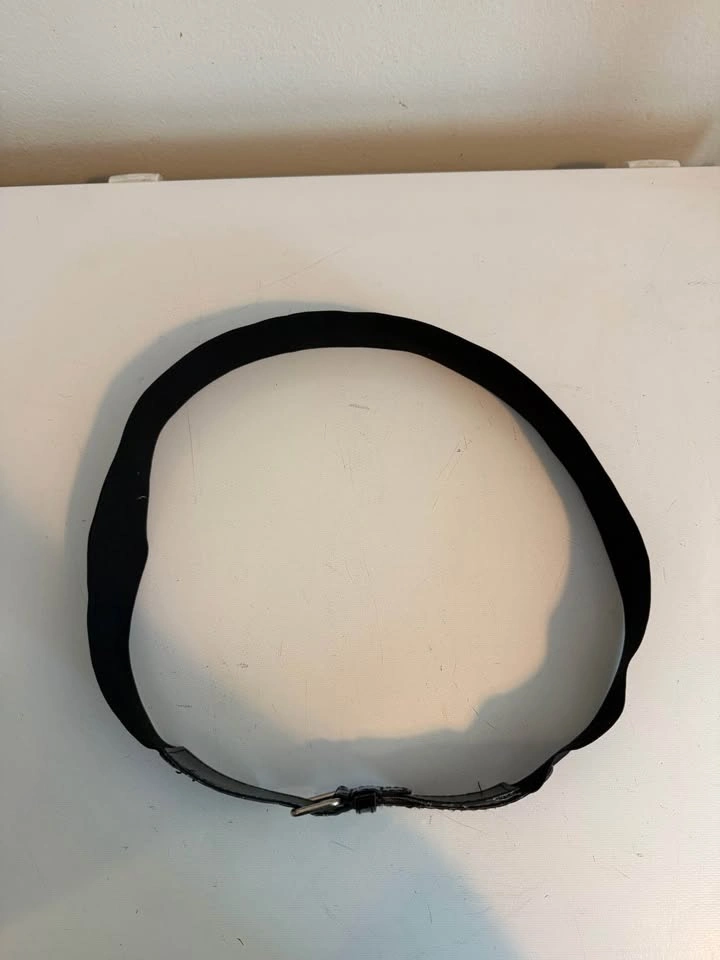 Women's Black Stretch Elastic Waist Belt Plus Size - photo 3