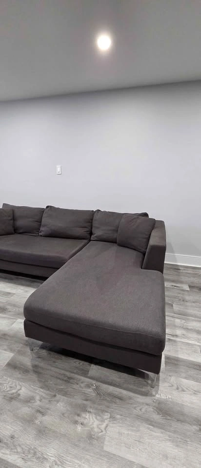 Dark Grey Structube Sectional L Shaped Sofa - photo 3