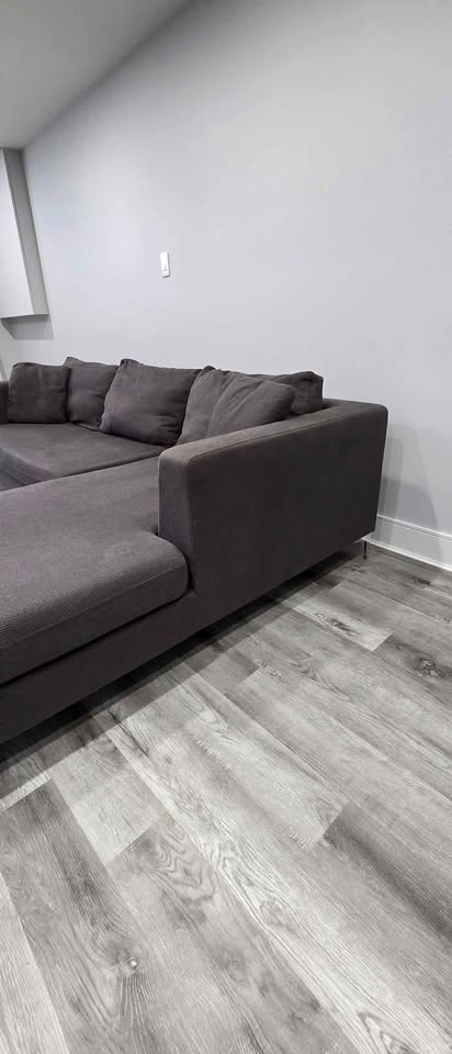 Dark Grey Structube Sectional L Shaped Sofa - photo 4