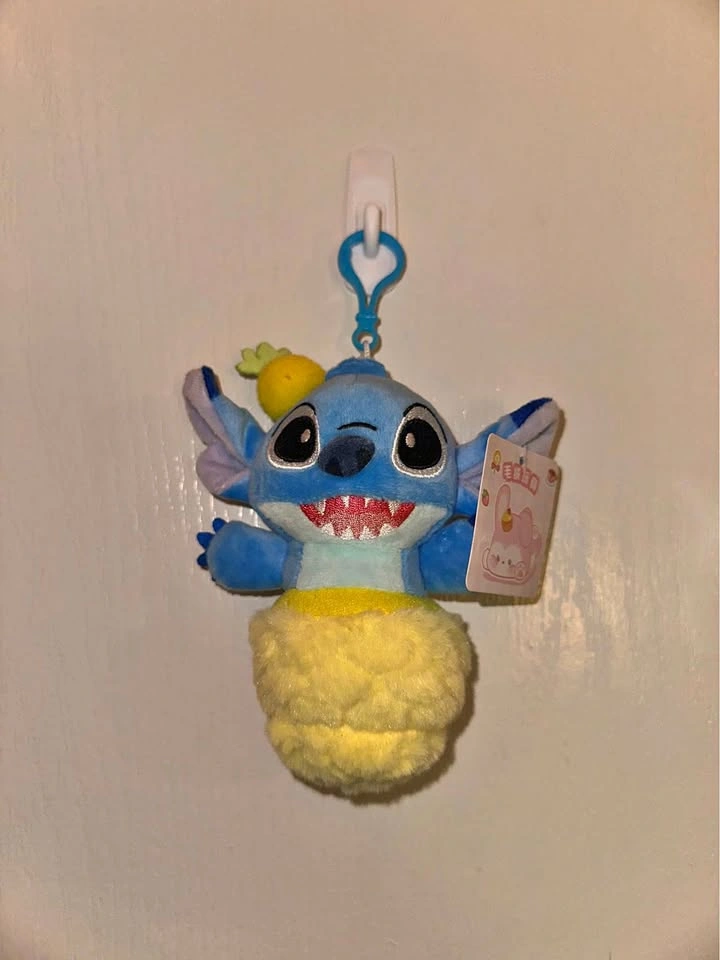 Plush Pineapple Stitch Keychain