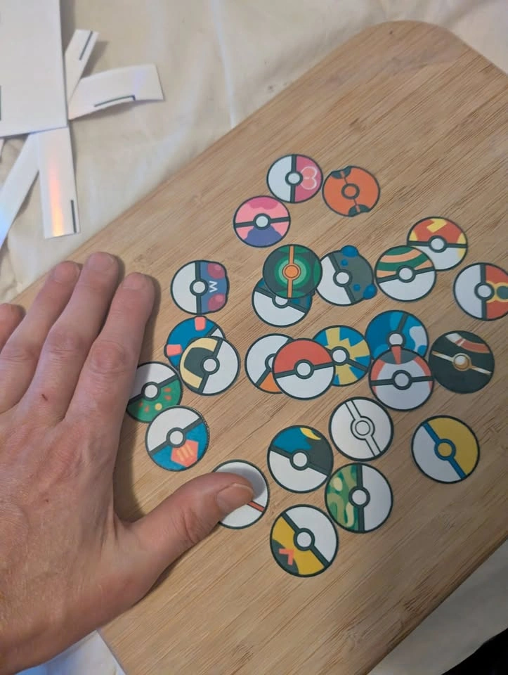 Poké Ball Decal Sheet - 27 Variety Vinyl Pack