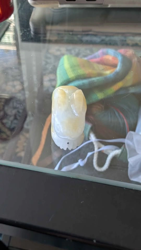 Natural Burmese Jadeite Bunny Pendants (Certified) - photo 5