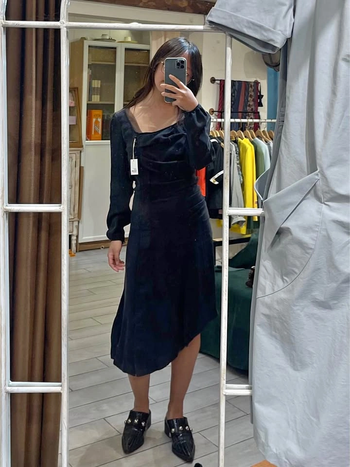 NWT Deadstock Vintage Black Dress