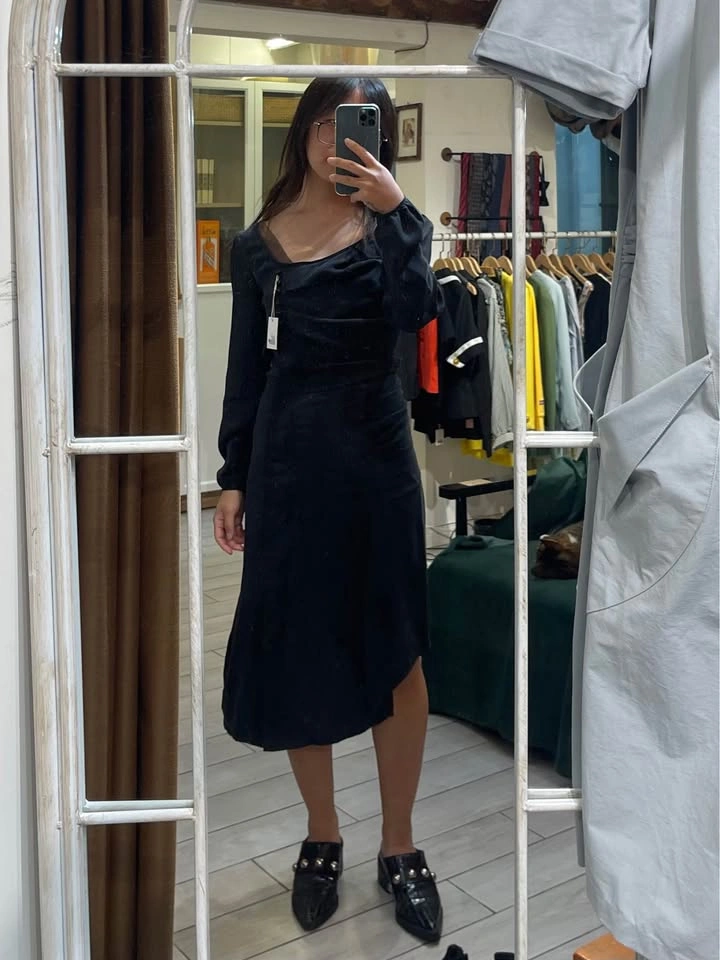 NWT Deadstock Vintage Black Dress - photo 2