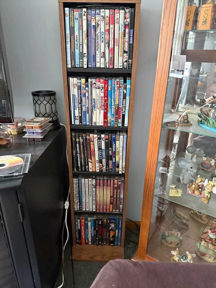 77 DVDs plus stand