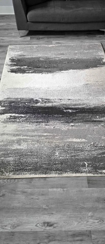 Surya Pepin Area Rug 5'3x7'6 Black Gray White