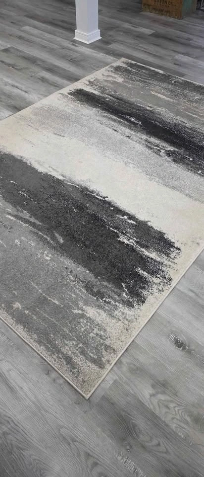 Surya Pepin Area Rug 5'3x7'6 Black Gray White - photo 4