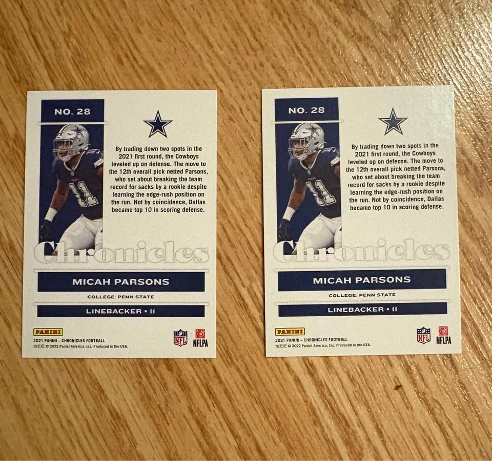 Micah Parsons Rookies Cards - photo 2