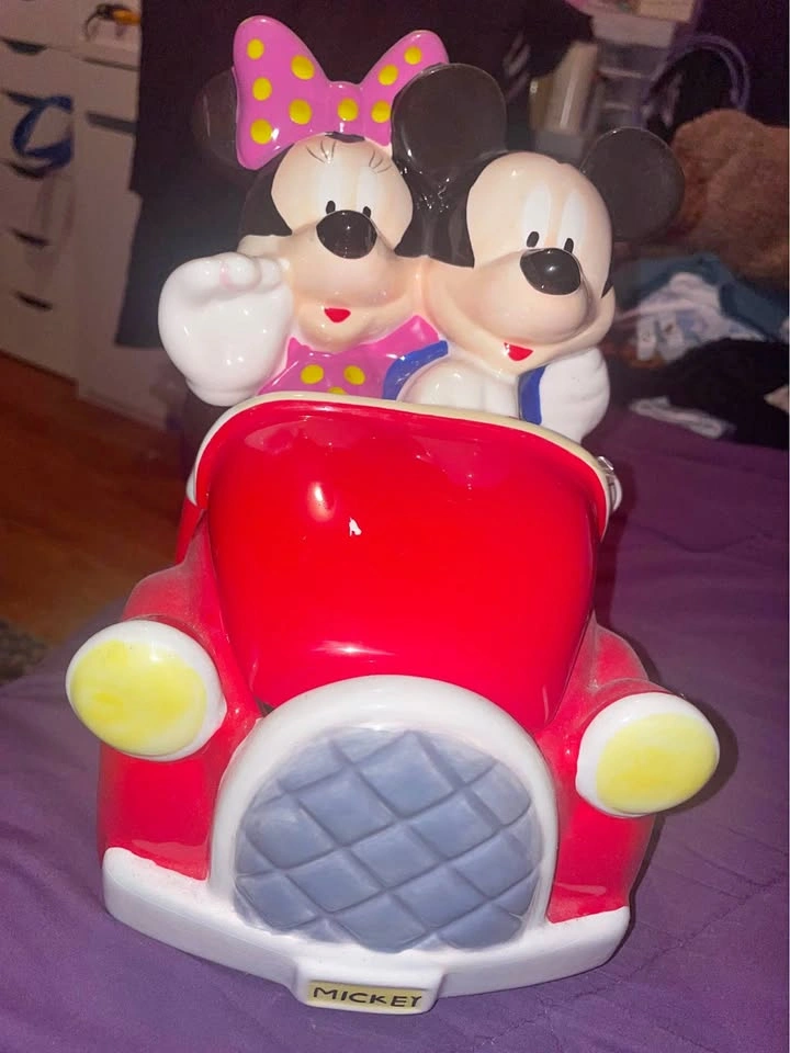 Vintage Mickey & Minnie Cookie Jar