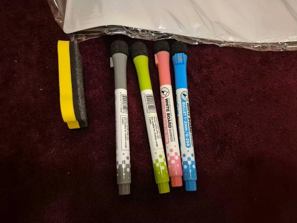 Magnetic Dry Erase Whiteboard with Markers & Eraser - Brand New - photo 2
